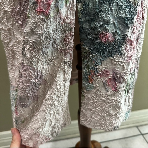 Floral Print Sleeveless Dress Adrianna Papell Ruched Sheath Midi Dress EUC - Picture 14 of 14